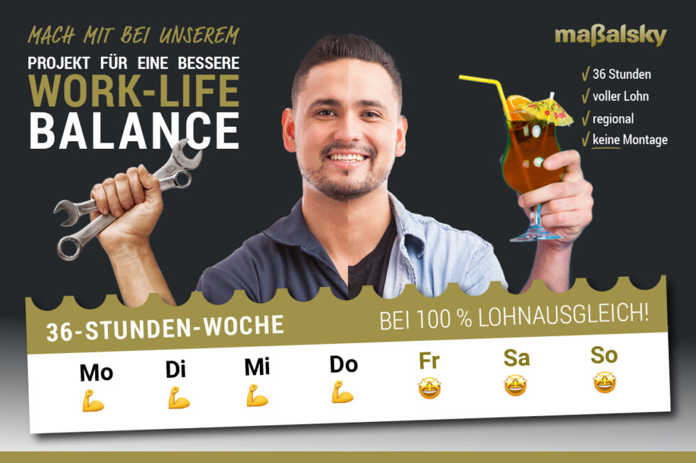 NEU - 4 Tage Woche im Handwerk - Maßalsky GmbH